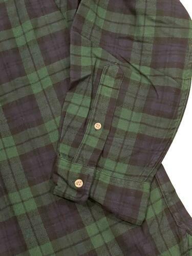 Polo Ralph Lauren Men's Plaid Green Blue Flannel Shirt Size Medium - Picture 3 of 5