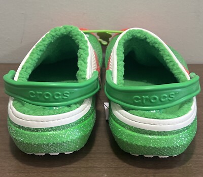 NWT Crocs Classic Lined Holiday Christmas Elf Fur Lined Clogs Shoes Size M10/W12 NEW Crocs Classic Lined Holiday Christmas Elf Fur Lined  main image 2