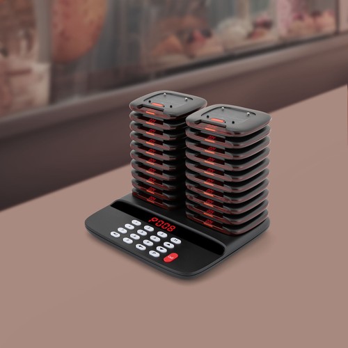 Restaurant Wireless Paging Queuing System Untersetzer 20 Pager Gast Kellner anrufen