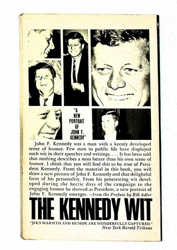 The Kennedy Wit Edited by Bill Adler 1964 Paperback Book - Foto 2 di 3