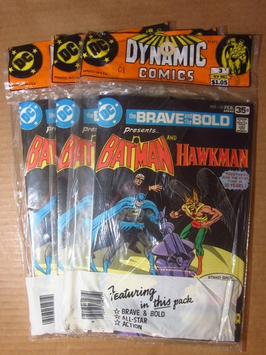 Action 479/Brave & Bold 139/All Star Comics 70 (1st Full Huntress) sealed 3-pack - Picture 2 of 4