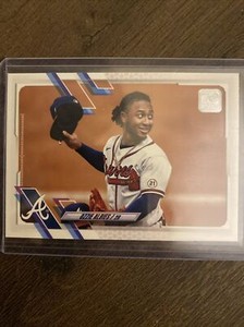 OZZIE ALBIES 2021 Topps Series 2 #500 Short Print Image Variation SP Braves