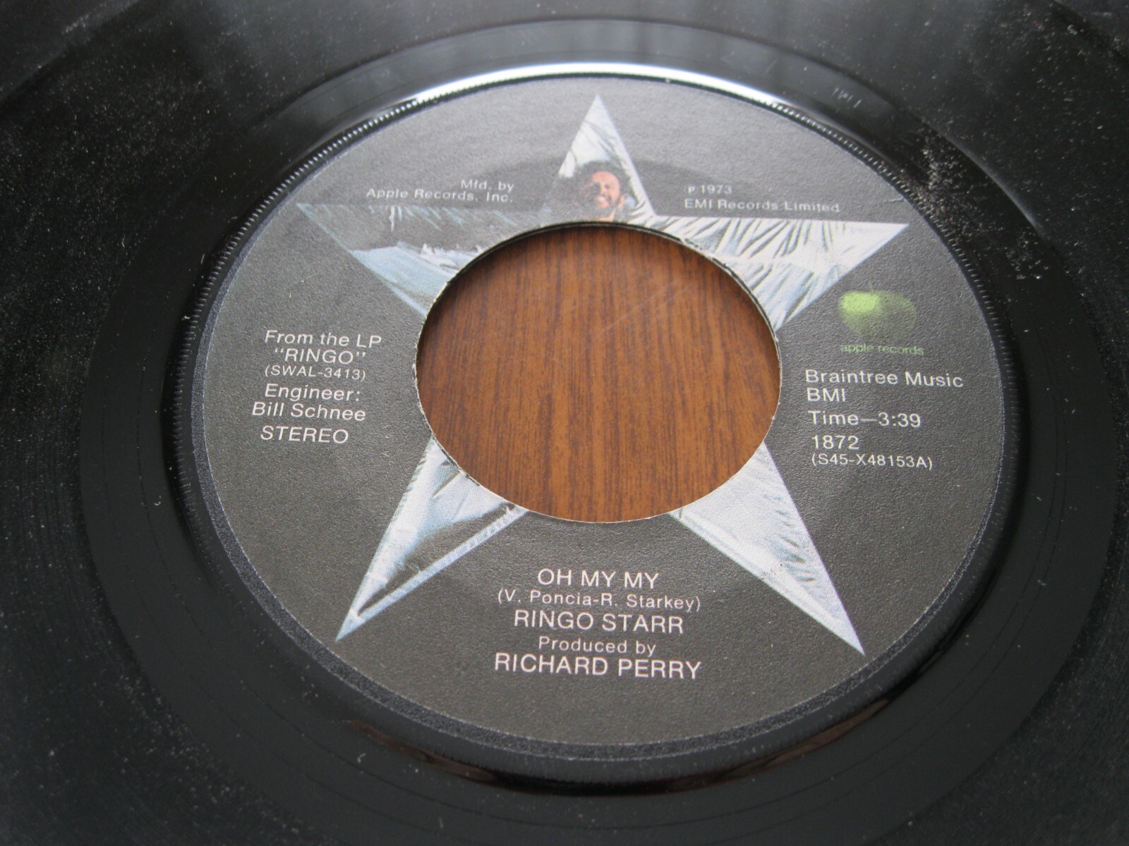 45 RPM Record Ringo Starr "Oh My My" & "Step Lightly" eBay