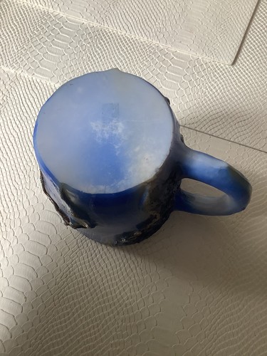 Mineral Crystal Resin Mug New Blue On Blue Mineral Crystal Coffee Mug - Picture 6 of 8