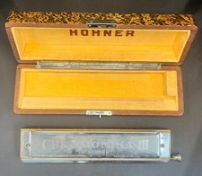 Vintage M Hohner Super Chromonica Chromatic Harmonica C Made In Germany - in box