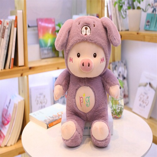Fashion Dummy Pig Plush Toy Animal Doll Throw pillow Soft Cushion Kids Xmas Gift - Imagen 12 de 12