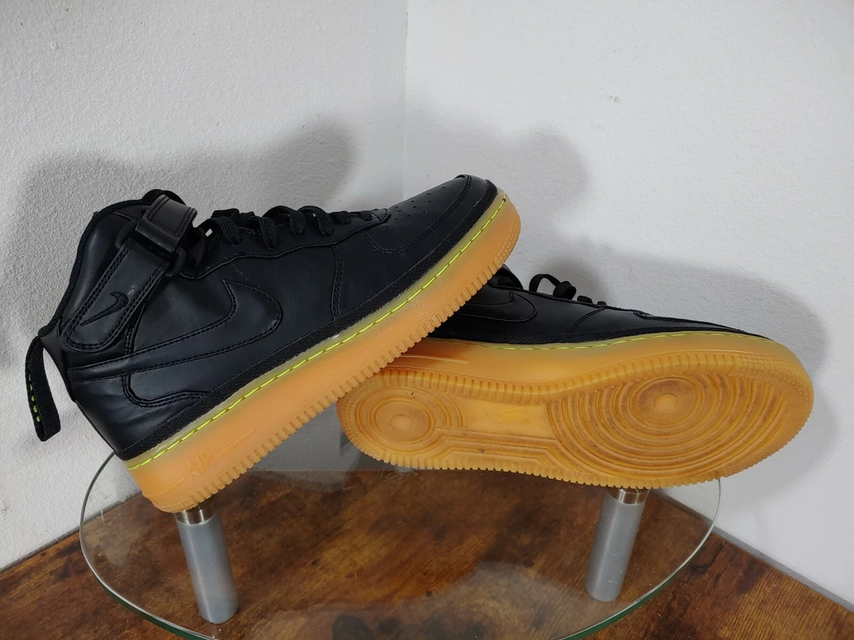 Schat keten abces Nike Air Force 1 Mid LV8 &#034;Black Gum Volt&#034; Size 6Y | eBay