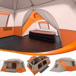 11 Personne 3 Chambre Cabine instantanée Tente Ozark Trail Camping extérieur & Salle privée