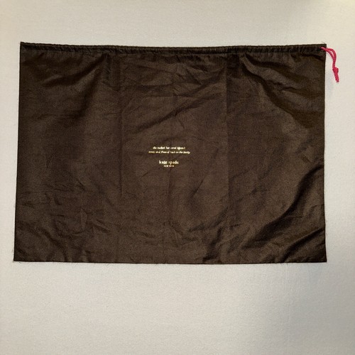 Bolso de Mano Kate Spade con Cordón para el Polvo Cubierta XL Marrón Diseñador Nueva York - Imagen 1 de 5