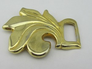 Vintage-Signed-Ilana-Goor-Gold-Toned-Abstract-Metal-Belt-Buckle-3-3-4-034-x-2-7-8-034
