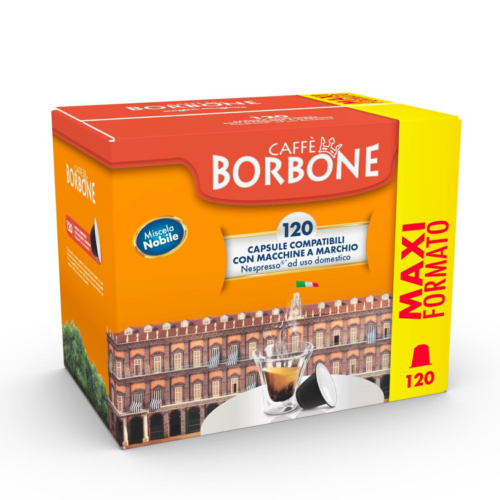 CAFFE' BORBONE CAPSULE COMP. NESPRESSO MISCELA NOBILE (BLU) 120PZ - Bild 8 von 8