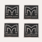 4PCS Replace Martin Audio speaker aluminum alloy logo badge 50mm x 50mm
