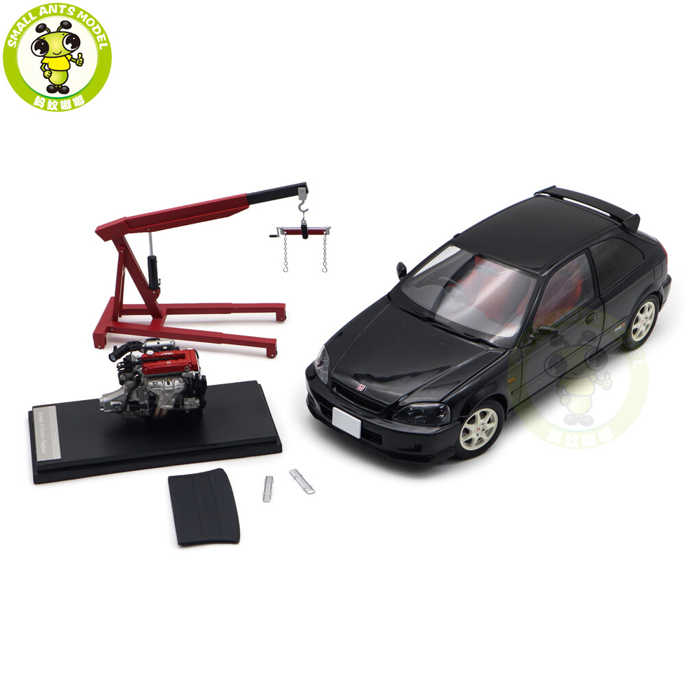 1/18 MOTORHELIX Honda CIVIC Type R EK9-120 Black Diecast