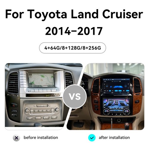 10'' Android Car Screen For Toyota Land Cruiser LC100 2003-2007 Radio Head Unit - Picture 2 of 6