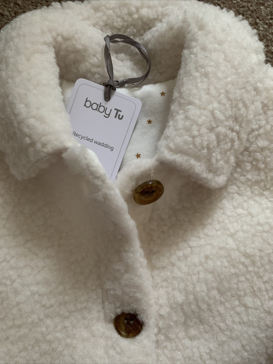 Girls borg shop coat