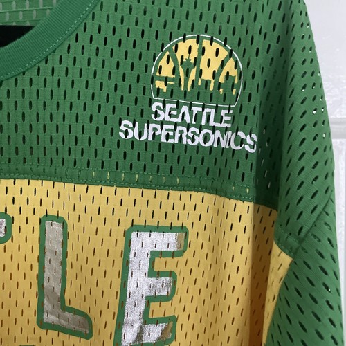 Carl Banks 4Her Womens 2XL SEATTLE SUPERSONICS Mesh Jersey Hardwood Classics NEW - Picture 3 of 7