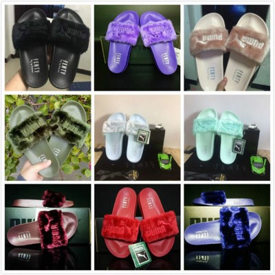 colorful puma slides