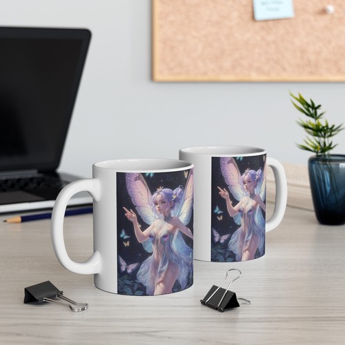 Fairy Butterfly Ceramic Coffee Mug 11oz - Picture 6 of 13