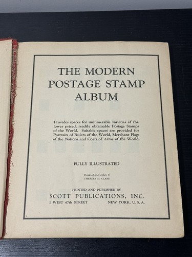 THE MODERN POSTAGE STAMP ALBUM, 1940. Stamps Throughout The Book But Incomplete. - Picture 3 of 12