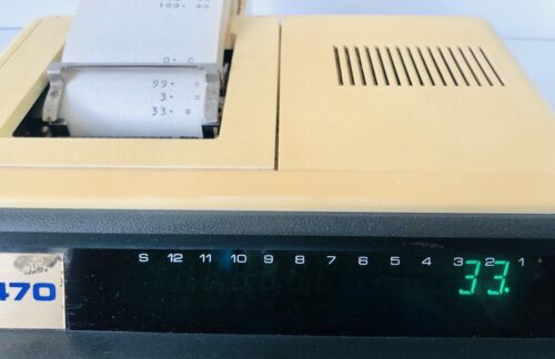 Sumlock Bondain 470, Vintage 12 Digit Display Desktop Printer Calculator - Picture 14 of 16