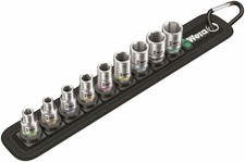 Wera 05003883001 9 Piece Belt 4 Zyklop 1/4" Drive Socket Set