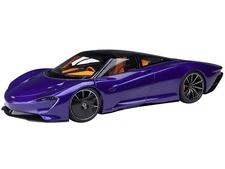 MCLAREN SPEEDTAIL LANTANA PURPLE W/SUITCASES 1/18 MODEL CAR BY AUTOART 76089