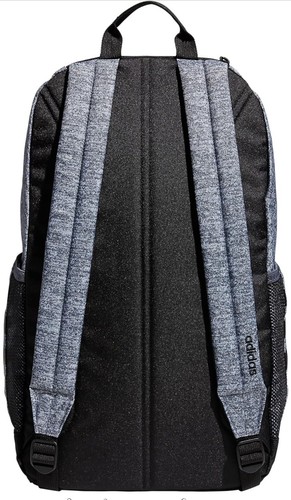adidas Classic 3S 4 Backpack Jersey Onix Grey/Black One Size 16” Laptop Storage - Picture 2 of 4