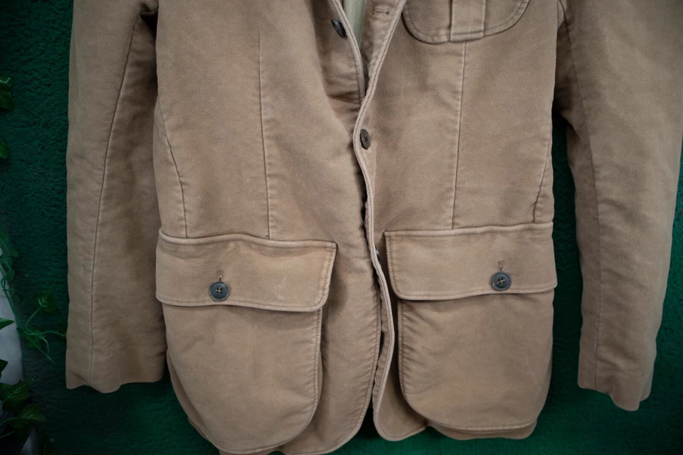 Jaqueta Polo Ralph Lauren Moleskin Norfolk Masculina Tamanho M Marrom Caça - Imagem 2 de 4