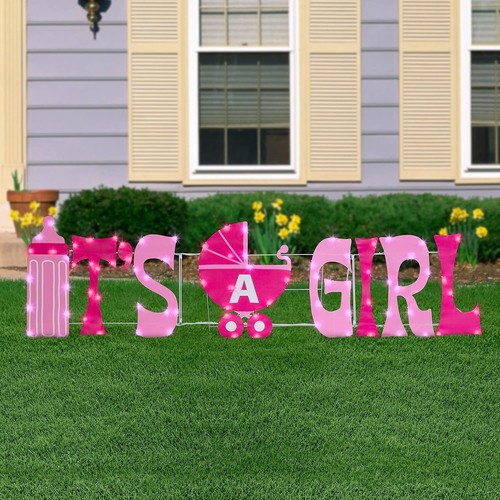 Insegna giardino nuova con etichette It's a Girl - Foto 2 di 5