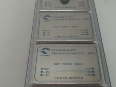 [LOT 5] Power Mate Technology co Ltd FDC15-48S110 110VDC 140mA Dc Module
