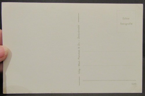 Brücke über die Oude Maas, Zwijndrecht, Niederlande, Vintage RPPC Postkarte - Bild 2 von 2