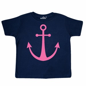 Inktastic-Anchor-Nautical-Pink-Toddler-T-Shirt-Sailing-Girls-Cute-Sail-Ocean-Kid