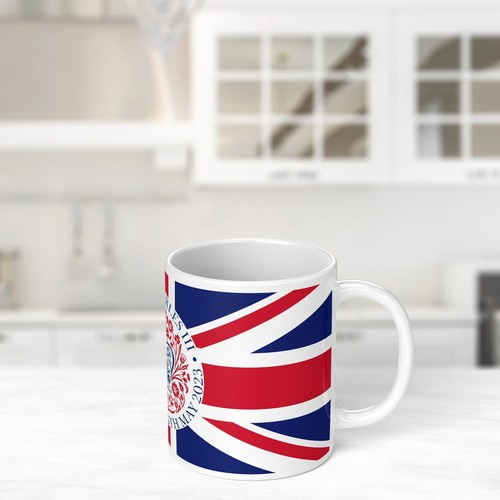 König Karl III. Krönungstasse Union Jack Gedenksouvenir Erinnerungsstücke - Bild 25 von 40