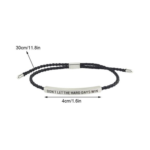 *DON'T LET THE HARD DAYS WIN Motivational Tube Bracelet NEW 2025 Gifts -UK - Picture 11 of 23