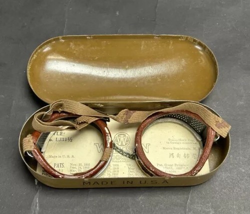 Gafas de seguridad Wilson vintage con estuche estilo LJ31 1/2 - Imagen 2 de 19