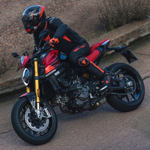 Men's Motorcycle Pants - Dainese Super Speed Perf. - Sport Racing Leather Pants - Picture 9 of 10