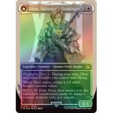 FOIL DION, BAHAMUT'S DOMINANT (BORDERLESS) (SURGE FOIL) Final Fantasy FIN MTG