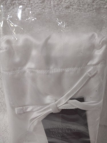 SATEEN/ KING/SHAM/Italian/1000-THREAD-COUNT/Luxe White/1 SHAM - Foto 3 di 10