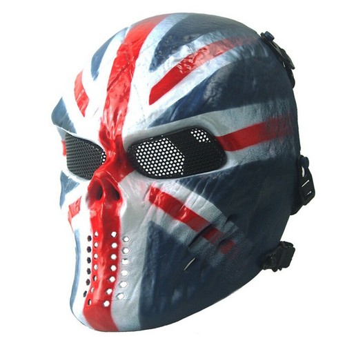 Schutzmaske Volles Gesicht Rollenspiele Metall Mesh für Jagd Cosplay CS Games - Bild 18 von 22