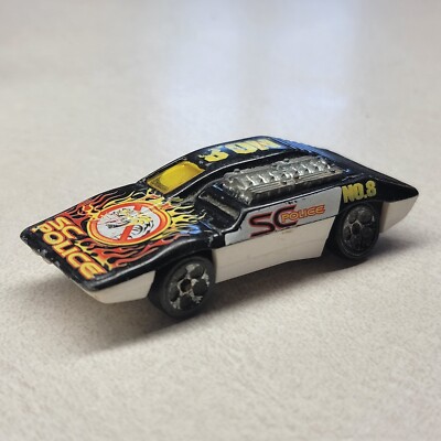 Mattel Inc. HOT WHEELS SIDE KICK SC POLICE CAR NO. 8 1970
