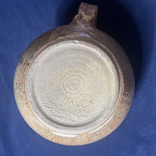 Stone Crow Pottery Teapot NC shades of brown 5.5" tall 8" long - Picture 8 of 9