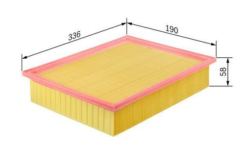 Bosch 1 457 433 699 Air Filter Fits Mercedes-Benz E-Class E 300 Turbo-D E 200 T - Picture 3 of 10