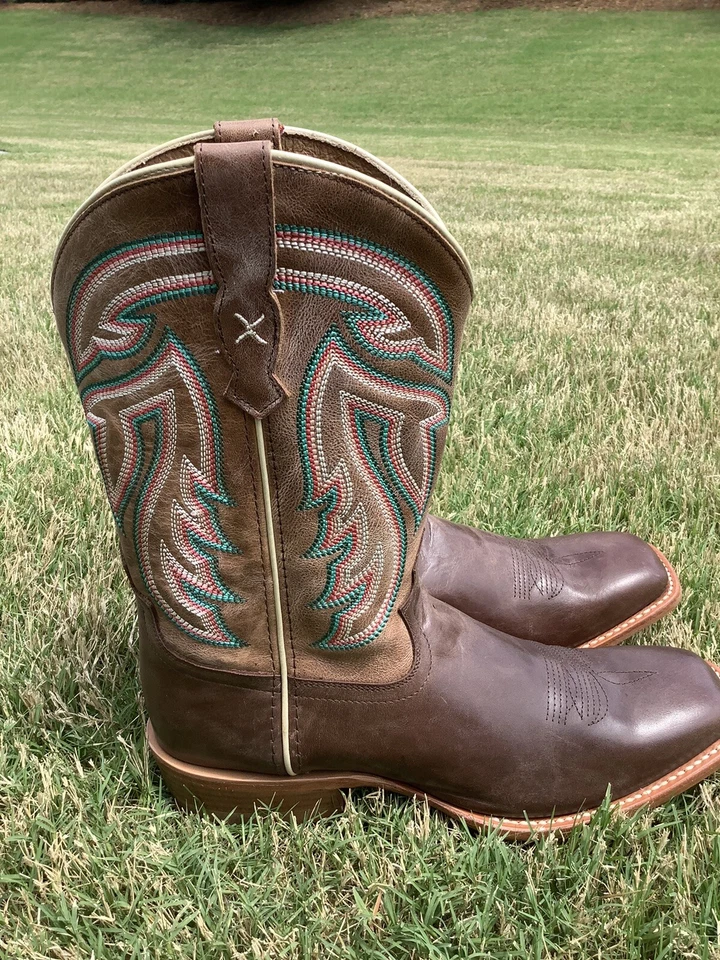MUJERES NUEVAS Twisted X NUEVAS SIN CAJA RANCHER PUNTERA CUADRADA Botas TALLA 9M, Foto 2 de 4