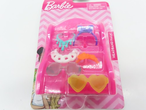 NEW Barbie Doll Fashion Accessories Headband, Necklaces, Sunglasses Pack w/Shelf - Picture 2 of 3