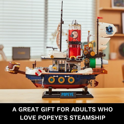 Pantasy - Popeye "Treasure Hunt Steamship" Brick Building Set 86402 Complete - Picture 4 of 9