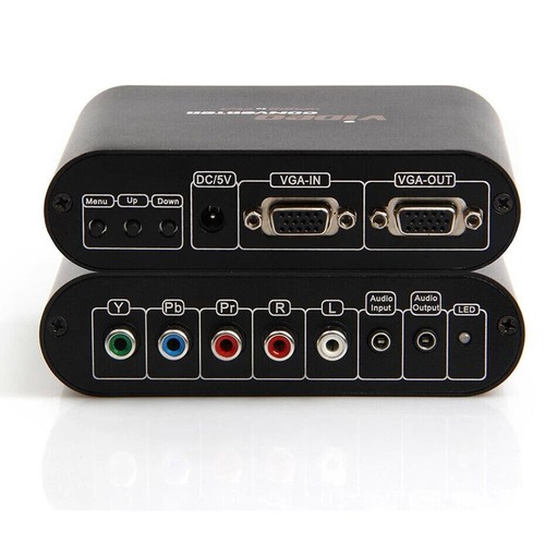 VGA RGB Ypbpr Component to VGA Monitor Video Audio Converter LKV7600 for PS3 Wii