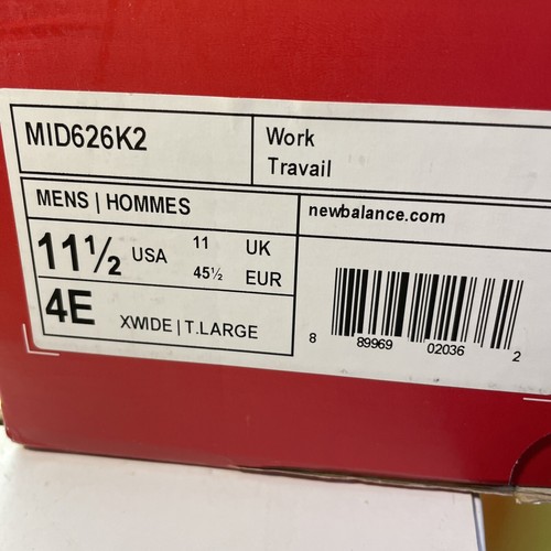 Zapatos para caminar New Balance 626 de cuero negro para hombre 11,5 de ancho (4E) MID 626K2 - Imagen 5 de 5