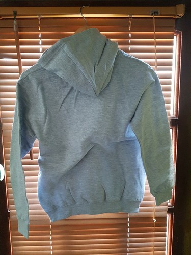Children's boys and girls Awdis Hoodie Heather Grey 9-11 Years Old - Picture 2 of 2