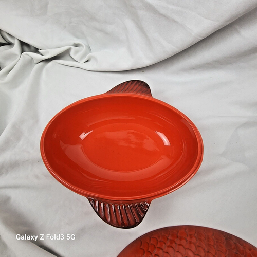 Metlox Manufacturing Co Fish Covered Dish VERY RARE - Picture 3 of 9