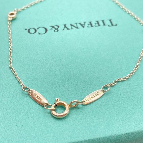 Tiffany & Co. by the Yard 3 Three Diamonds Bracelet Silver 7" 1.1g - Picture 16 of 21